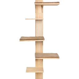 Rascador de pared Kerbl Pet Timber para gatos - natural/gris