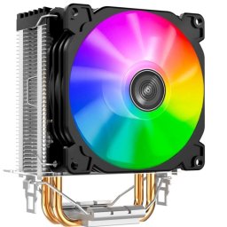 Enfriador Jonsbo CR-1200 9,2cm Negro, LED RGB Multicolor, 2 Heatpipes, Compatible Intel/AMD