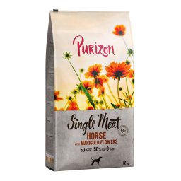 Pack ahorro: Purizon pienso para perros 2 x 12 kg - Single Meat Adult con caballo y batata