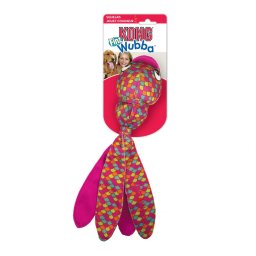 KONG Wubba Finz pez de peluche para perros - S: aprox. 25 x 5 x 5 cm (L x An x Al) - rosa