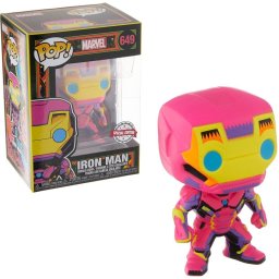 Funko Pop Marvel Black Light Iron Man Multicolor