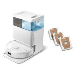 iRobot Roomba Plus 405 Combo Robot Aspirador con Base de Autovaciado AutoWash Blanco + Pack de 3 Bolsas