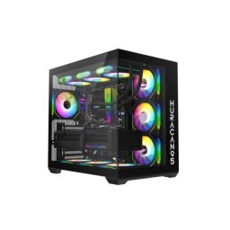 Caja SUPRA GAMING HURACAN95 ARGB Negra ATX 4 Ventiladores Cristal Templado USB 3.0
