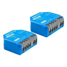 Interruptor inteligente Shelly 1 Gen4 WiFi/Bluetooth/ZigBee 240V Azul Pack 2 unidades