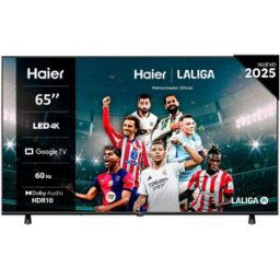 HAIER TV LED 165 cm (65') H65K85FUX UHD 4K, Smart Google TV, HDR10, Dolby Audio. Black