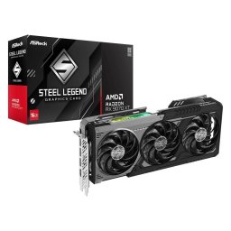Tarjeta Gráfica Asrock Radeon RX 9070 XT Steel Legend Dark 16GB GDDR6 RDNA 3 Overclocking