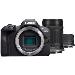 Canon EOS R100 24.1MP WiFi + RF-S 18-45mm F4.5-6.3 IS STM + RF-S 55-200mm F5-7.1 IS STM