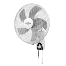 Ventilador de pared 45W 40cm 5 aspas silencioso 3 velocidades oscilante