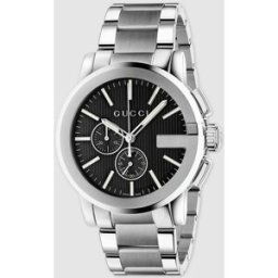 Gucci Reloj de hombre G Chrono YA101204 de acero. Negro