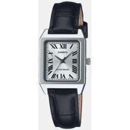 Casio Reloj mujer Collection LTPB150L7B1EF de piel negra. Negro