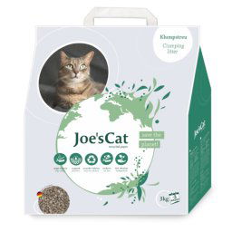 Arena aglomerante para gatos Joe's Cat fabricada con papel reciclado 8l / 3kg