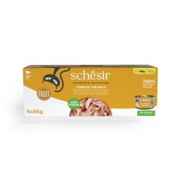 Schesir Complete Nutrition Filete en gelatina 6 x 85 g - Atún con pollo