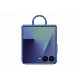 Samsung Funda Silicona con anillo azul para Z Flip7