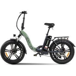 Bicicleta eléctrica Youin Porto plegable motor 250W batería Samsung 36V 10Ah ruedas FAT 20
