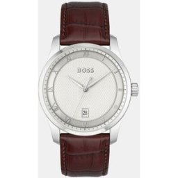 Boss Reloj de hombre Principle 1514114 de cuero marrón. Marrón