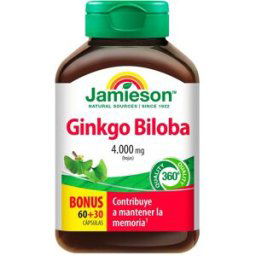 Jamieson Complemento alimenticio Ginkgo Biloba 4000Mg 90 Cápsulas .