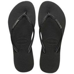 Havaianas Chanclas de dedo de mujer Slim Sparkle . Negro 33-34