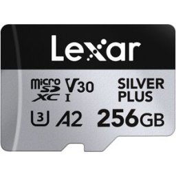 Lexar Tarjeta de memoria SD Professional Silver Plus 256GB V30 UHS-I. Negro / Plata