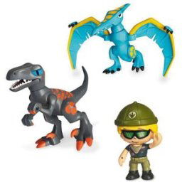PINYPON ACTION . Wild. Pack 2 Dinosaurios & 1 figura.