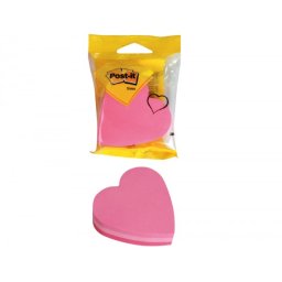 Blister papeleria 3m 2007h cubo de notas post-it troquelado corazon 3 colores neon