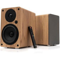 VULKKANO A5 ARC Altavoces Autoamplificados de 5.25" Bluetooth HDMI ARC Óptica RCA USB Marrón