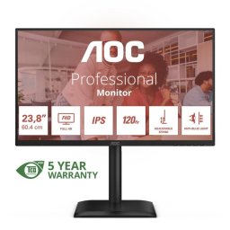 AOC 24E4U 23.8" LED IPS Full HD 120Hz Ajuste altura FreeSync USB Altavoces