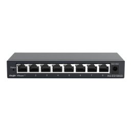 Ruijie RG-ES108GD Switch No Administrado 8 Puertos Gigabit Carcasa Metálica Plug and Play Silencioso