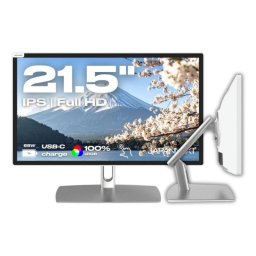 Monitor JAPANNEXT 21.5" FullHD 60Hz IPS Táctil HDR USB-C 65W FreeSync G-Sync Blanco