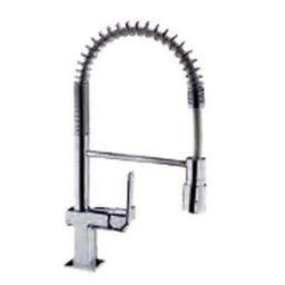 Grifo de cocina Teka MY Compact monomando caño alto giratorio 360º extraíble acero inoxidable