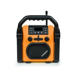 Radio de obra FM Bluetooth 30W, IPX54, Aux-IN, salida auriculares, portátil, alimentación dual