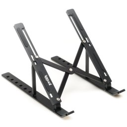 Iggual Soporte Portátil Plegable Aluminio Negro 17