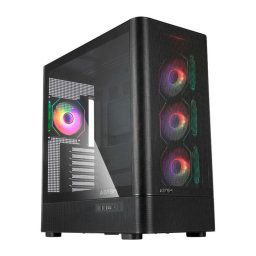 Caja ATX Abysm Danube Sava H500 II Air ARGB Negra Vidrio Templado 4 Ventiladores USB-C