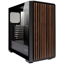 Caja ATX UNYKAch Revelat Madeira Black, Cristal Templado, USB 3.0/Type-C, Soporte GPU 425mm