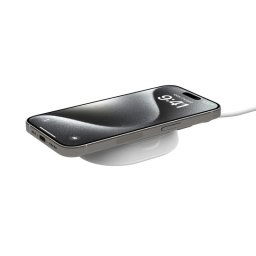 Cargador inalámbrico magnético Belkin Qi2 15W con base Belkin BoostCharge Pro, cable 1.5m, blanco