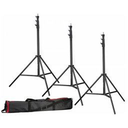 Bresser BR-TP280 PRO-1 Kit 3 Tripodes de Iluminación