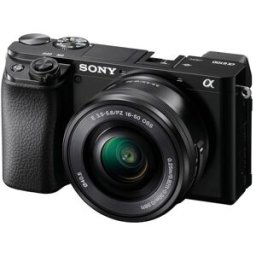 Sony Alpha 6100A. Cámara mirrorless APS-C con objetivo intercambiable 16-50 mm f/3.5-5.6 Power Zoom. Negro