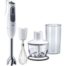 Braun Batidora de mano Minipimer MQ3135WH con 750W de potencia y 11 velocidades. Blanco
