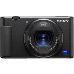 Sony ZV-1A. Cámara digital para vlogs con pantalla abatible y vídeo en 4K. Negro