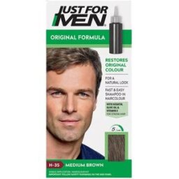 Just for Men El champú colorante de fórmula original restaura el color natural 1 un. H-35 Medium Brown