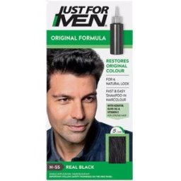 Just for Men El champú colorante de fórmula original restaura el color natural 1 un. H-55 Real Black