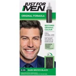 Just for Men El champú colorante de fórmula original restaura el color natural 1 un. H-45 Dark Brown Black