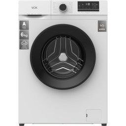 VOK EVW-6BAWL21 Lavadora Carga Frontal 6kg 1200rpm Motor Inverter con Vapor Blanca