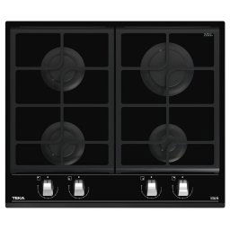 Teka GZC 64300 Placa de Gas Natural 4 Zonas Cristal Negro