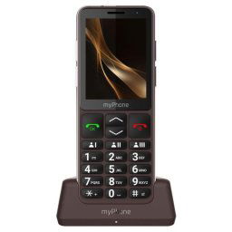 myPhone Bueno 4G 2,8" LTE pantalla compacta, Dual SIM, colección Praline Brown