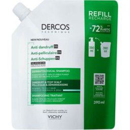 Vichy Dercos Technique Anticaspa DS Champú Cabello Normal Graso Eco-Recarga 390ml