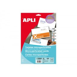 Tarjeta de visita apli microperforada 200gr acabado mate 90x50,8mm impresora ink-jet y laser