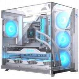 Caja PC Gaming Semitorre Hiditec SKY - Blanco - Inside-Pc