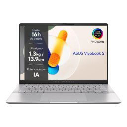 ASUS Vivobook S 14 OLED M5406WA-QD088W AMD Ryzen AI 9 HX 370 32GB 1TB OLED 14" Plata