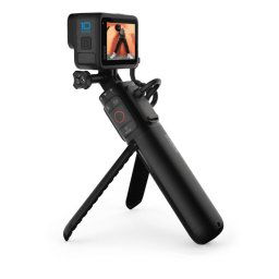 Mango de plástico Negro compatible con GoPro HERO12/HERO11/HERO10/HERO9 con tornillos y cable USB