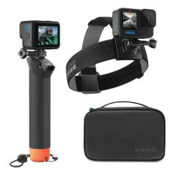 Kit Montaje Cabezal GoPro AKTES-003 Negro Naranja, Estuche, Compatible HERO12-5/Session, 800g